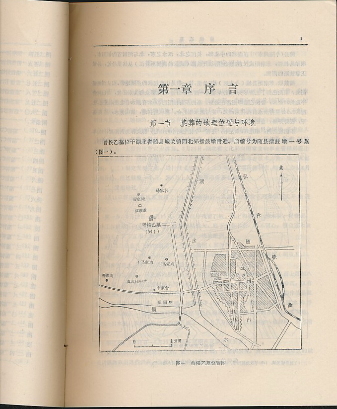 曾侯乙墓（湖北省博物馆编·文物社1989年版·16开2册全·彩图20页·单色图版304页·中国田野考古报告集考古学专刊）